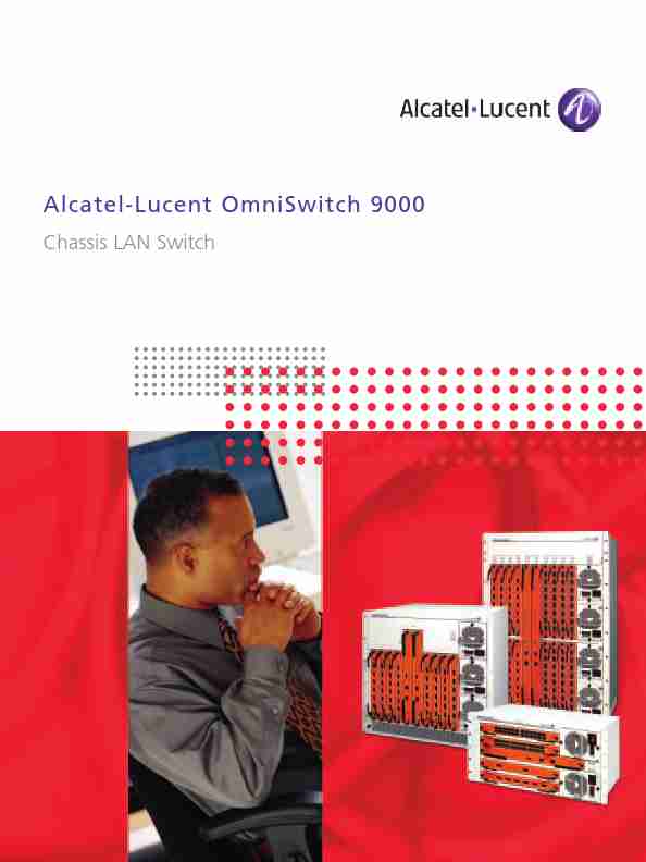 Alcatel Carrier Internetworking Solutions Switch OmniSwitch 9000-page_pdf